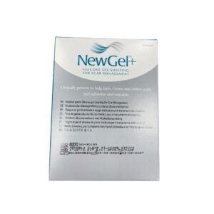 NewGel+ skaidrios silikoninės juostelės, 2,5 × 7,6 cm (1" × 3"), 3 vnt. pakuotėje