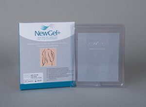 NewGel+ skaidrus silikoninis pleistras, 12,7 × 15,2 cm (5" × 6") 1vnt.